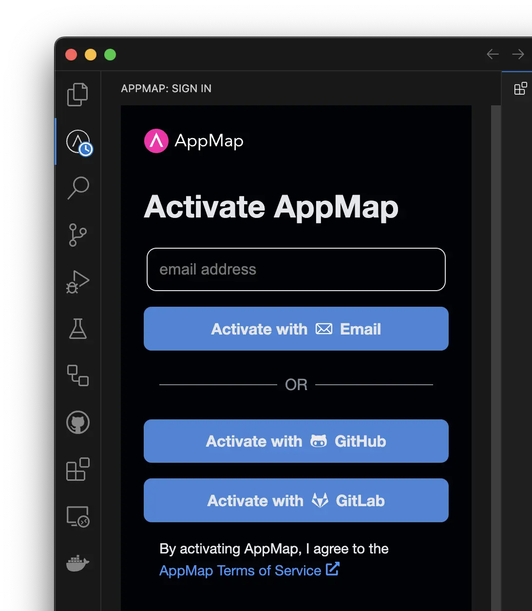 Activate AppMap in VS Code