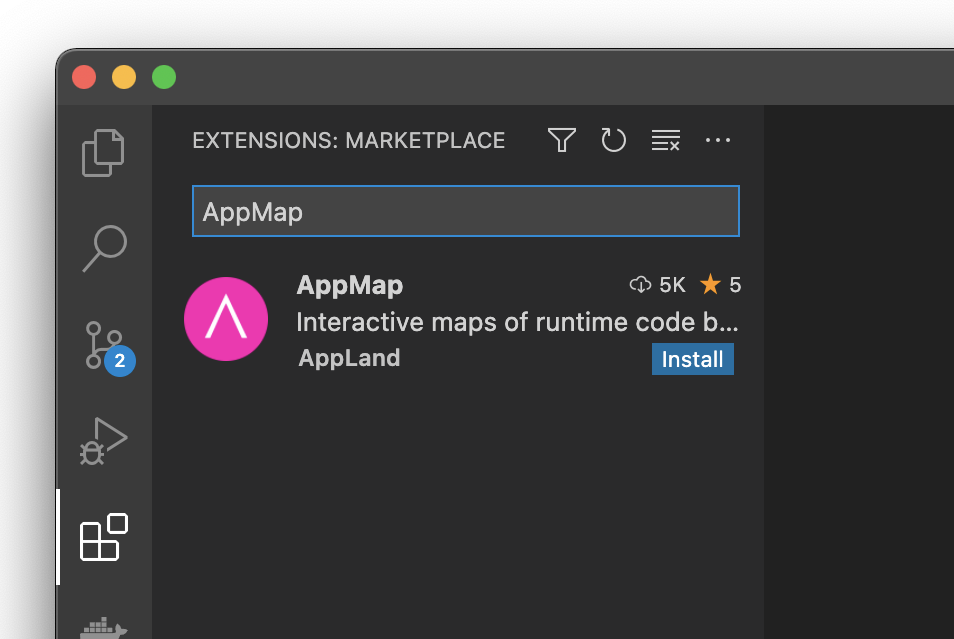 AppMap available in Visual Studio Code